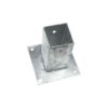Paalhouder met plaat 155x155 hoogte 150 thermisch verzinkt