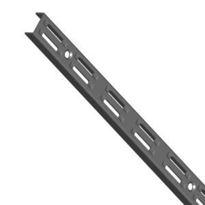 Element System Classic dubbelrail 50 / 2000 zwart; verpakt per stuk
