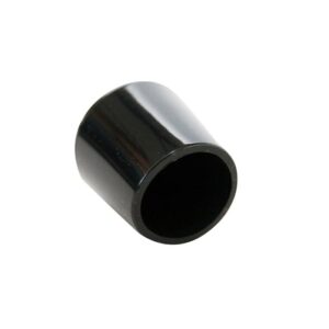 QlinQ pootdop omsteek rond zwart 28mm; 4 per verp