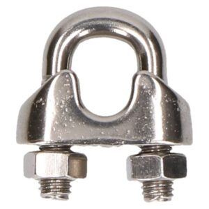 QlinQ staaldraadklem 6mm rvs