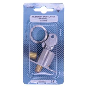 QlinQ drukcilinder 22/19mm mat nikkel