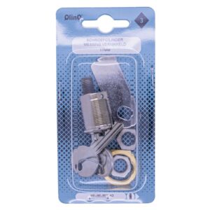 QlinQ hevelcilinder 17mm mess vernikkeld