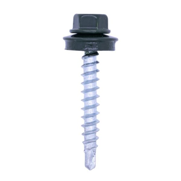 productafbeelding_11770_35.jpg Steelies Ultimate boorschroef 4,8x35 EPDM ring Ø14mm RAL6009; 50 stuks