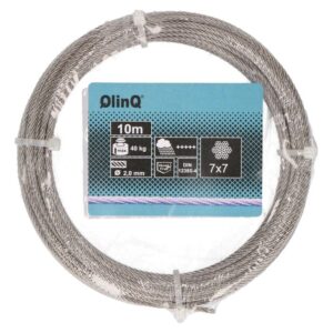 QlinQ staaldraad 2mm rvs; rol van 10mtr