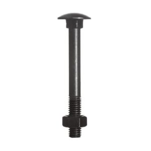 Herag slotbout met moer DIN603/555 M 8x 60 zwart; 10 stuks