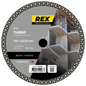productafbeelding_54584_11.jpg REX Turbo diamantzaagblad 125mm asgat 22.23mm voor beton