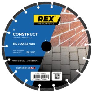 productafbeelding_54588_11.jpg REX Construct diamantzaagblad 115mm asgat 22.23mm universeel gebruik