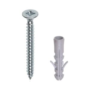 productafbeelding_54609_11.jpg QlinQ rail bevestigingsset schroef verzinkt met plug; set van 20 stuks