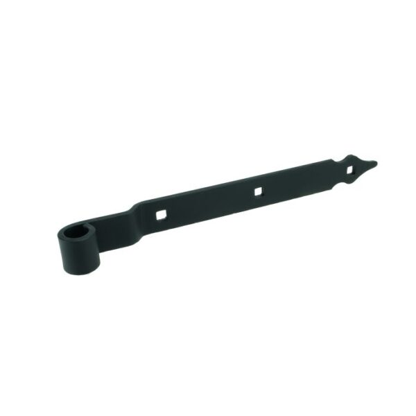 GB heng 300x30x5 pendia Ø16 vierkant Rustica vlak epoxy zwart etiket