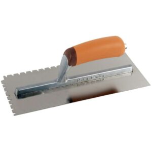 Super Prof lijmspaan 280x120mm rvs driehoeksvertanding 9x5x7mm SG