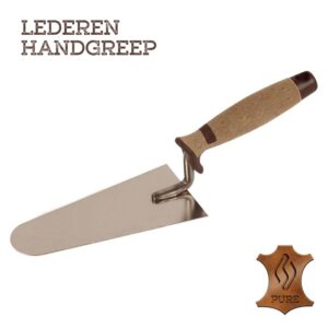 Super Prof Eco Pure troffel rond Belgisch model 120mm rvs LG