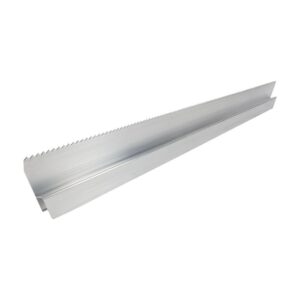 Super Prof wandrij aluminium h-profiel lengte 125cm vertand