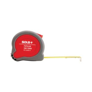 SOLA rolbandmaat staal PP 5mx19mm