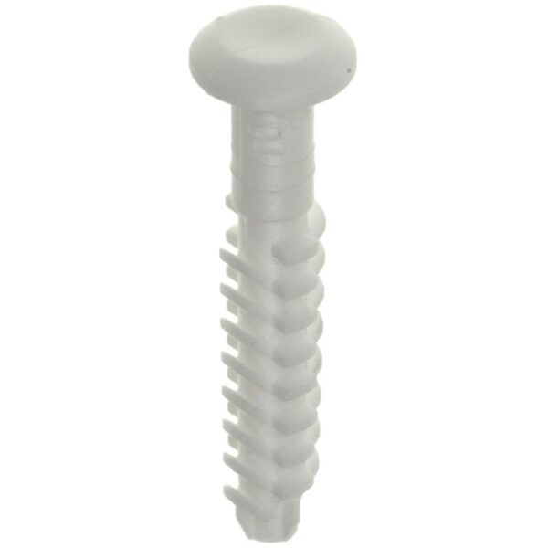 Plintnagel 6x40 nylon wit