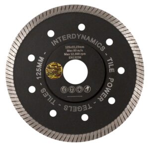 productafbeelding_7667_18_12.jpg InterDynamics Tile Power Standard diamantblad 125mm 22.23mm