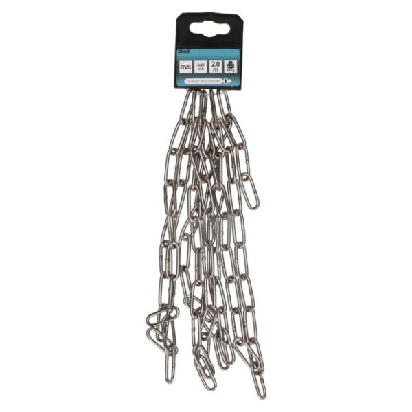 QlinQ voetketting 26x3mm rvs 2mtr