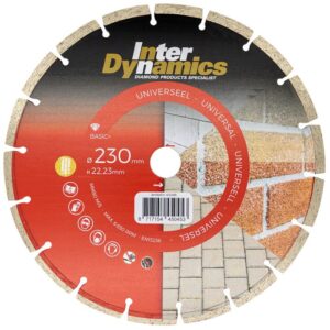 InterDynamics Universeel Basic+ diamantzaagblad 230mm, 22.23mm