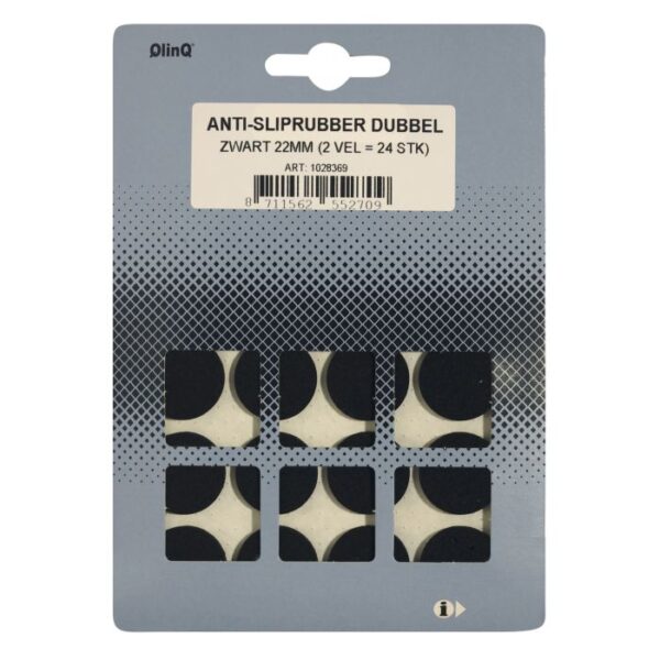 QlinQ anti-sliprubber Ø22mm zwart